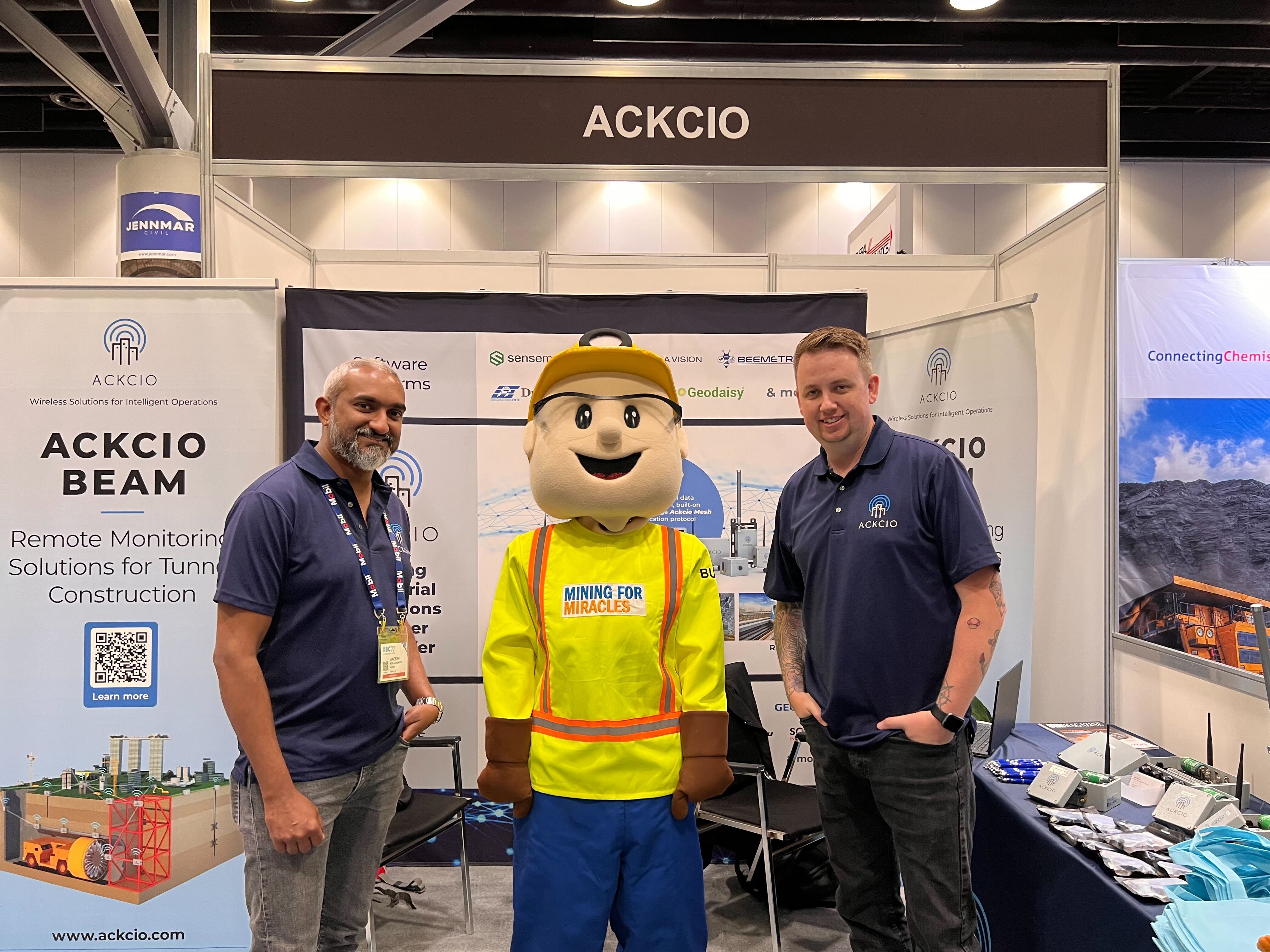 Ackcio Showcases Mine Monitoring Solution at International Shows